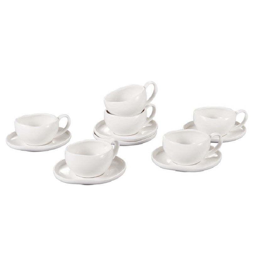 Barles Espresso 6er Set Weiß 125ml