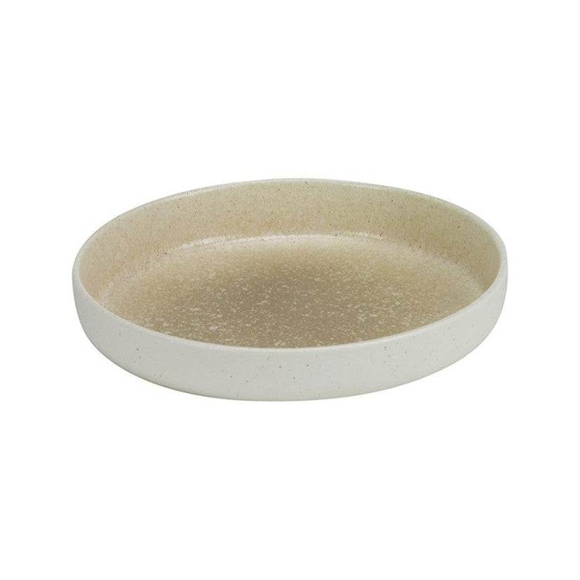 Nice Geschirrset 25-teilig Weiß / Beige