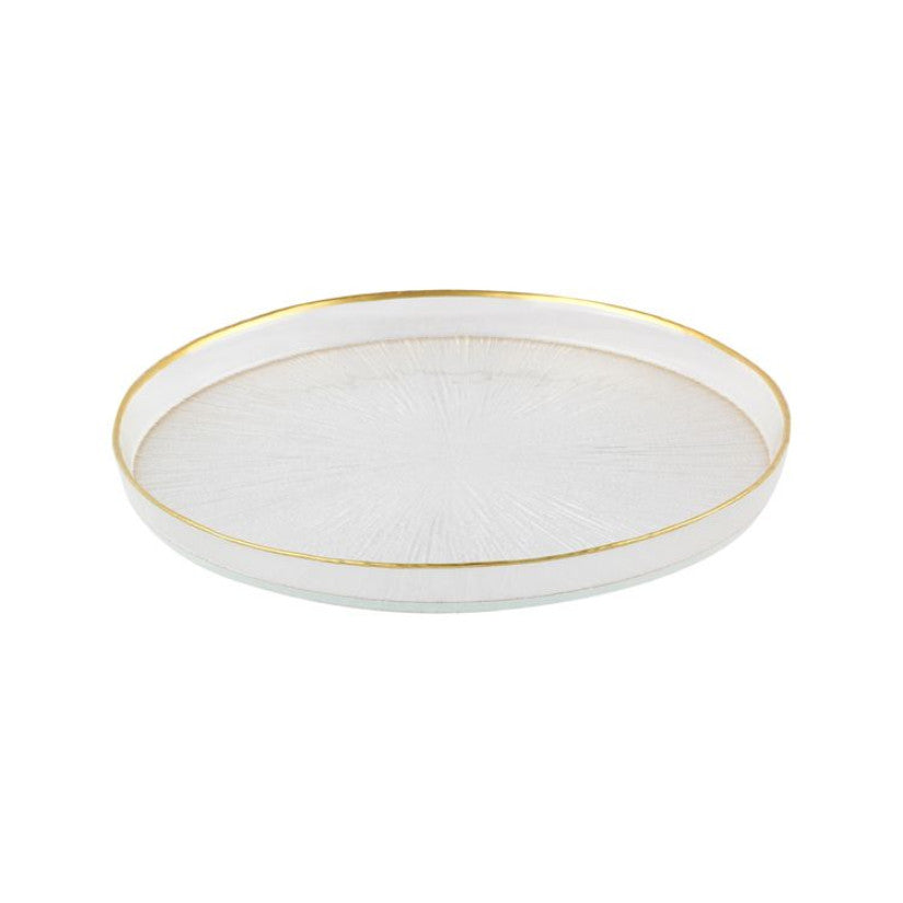Rexy Teller 6er Set Transparent / Gold Ø21 cm