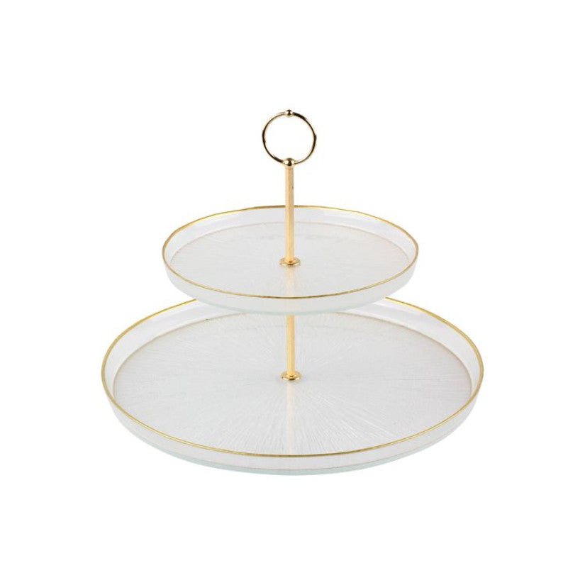 Rexy Etagere Transparent / Gold Ø21 – 32 cm