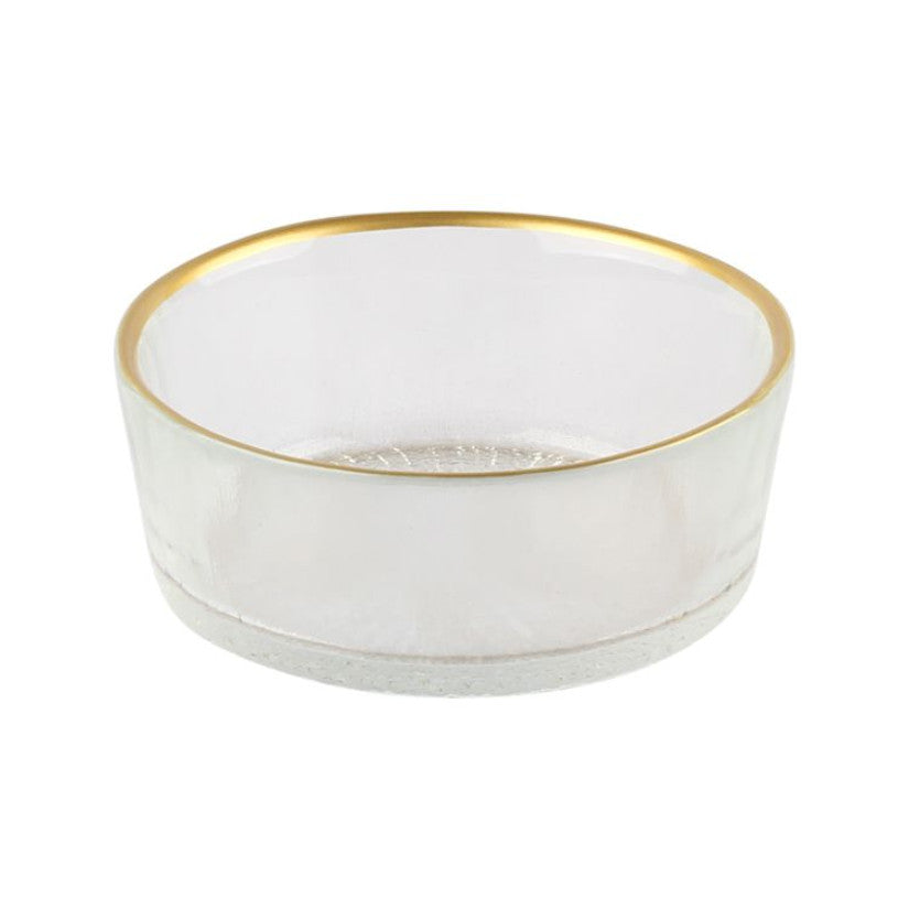 Rexy Schüssel 6er Set Transparent / Gold Ø9 cm