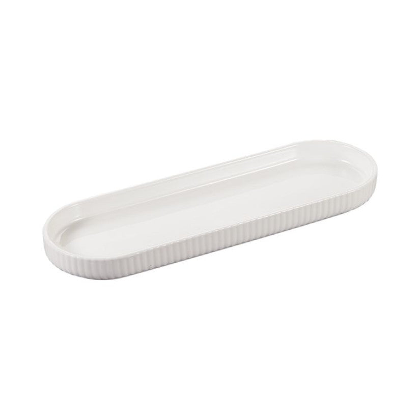 Marle Servierplatte Oval 6er Set Weiß 26,0X8,4X2,4 cm