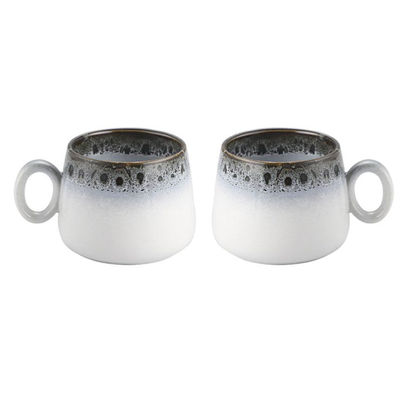 Pau Kaffeetasse 2er Set Weiß / Schwarz 250ml
