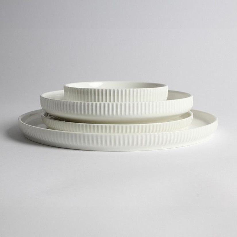 Dijon Geschirrset 25-teilig Weiß