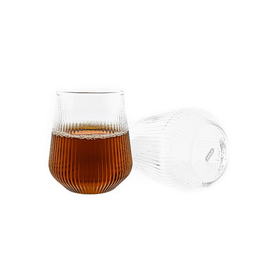 Stripe Short Gläser 2er Set 430 ml