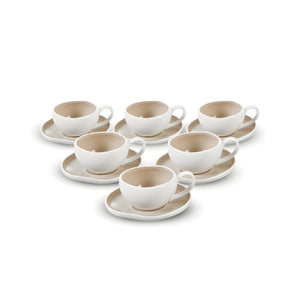Barles Espresso 6er Set Taupe 125ml