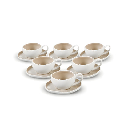 Barles Espresso 6er Set Taupe 125ml