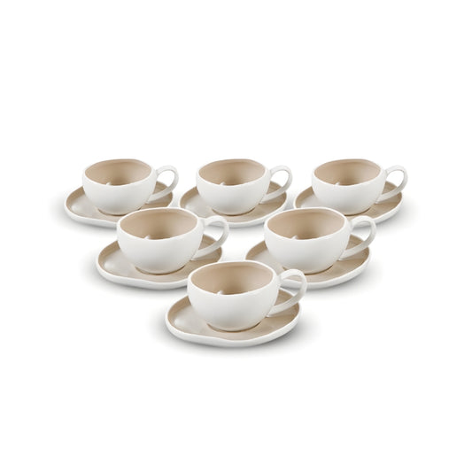 Barles Espresso 6er Set Taupe 125ml