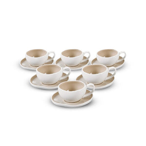 Barles Espresso 6er Set Taupe 125ml