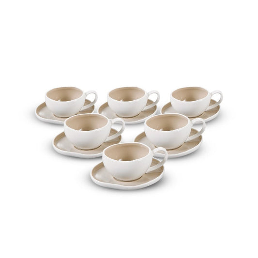 Barles Espresso 6er Set Taupe 125ml