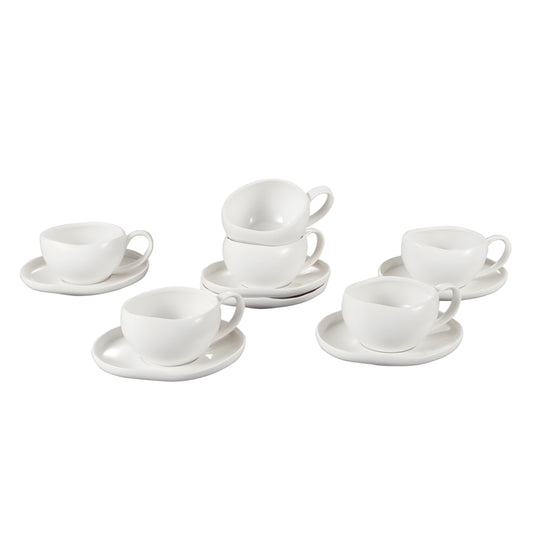 Barles Espresso 6er Set Weiß 125ml