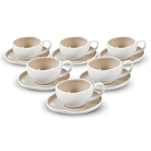 Barles Kaffee 6er Set Taupe 225ml
