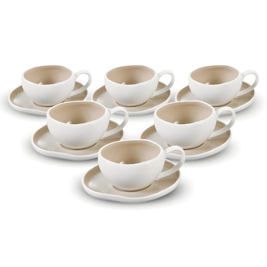 Barles Kaffee 6er Set Taupe 225ml