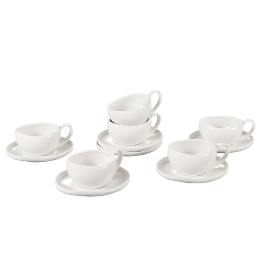 Barles Kaffee 6er Set Weiß 225ml