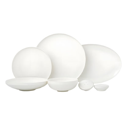 Canet Geschirrset 27-teilig Weiß