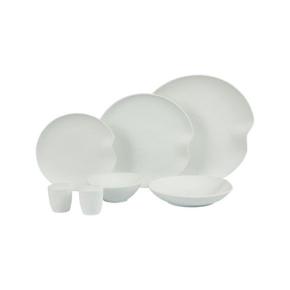 Dax Geschirrset 27-teilig Mattweiß