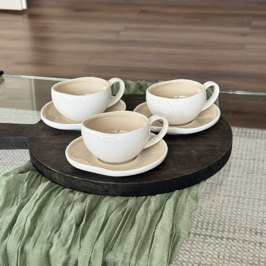 Barles Espresso 6er Set Taupe 125ml