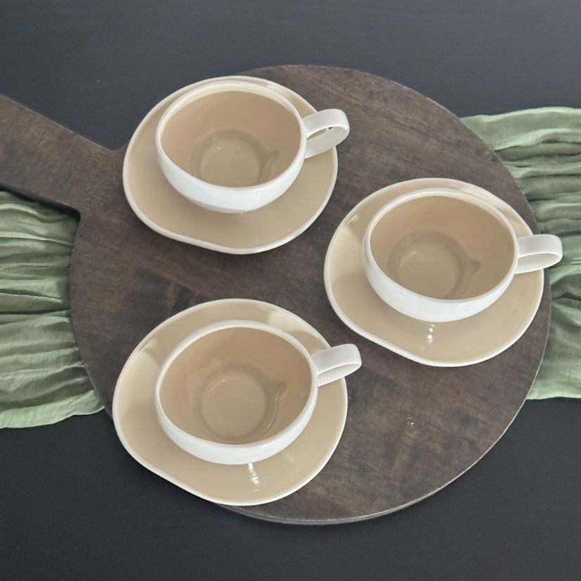 Barles Espresso 6er Set Taupe 125ml