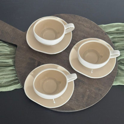 Barles Espresso 6er Set Taupe 125ml