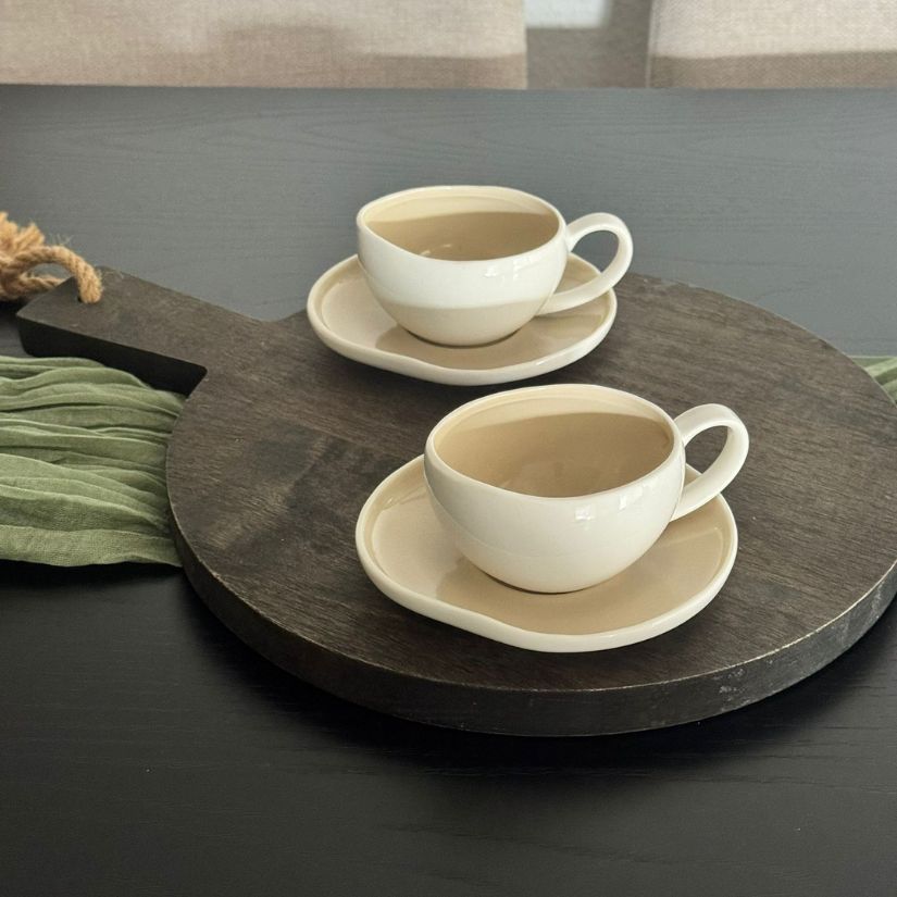 Barles Espresso 6er Set Taupe 125ml