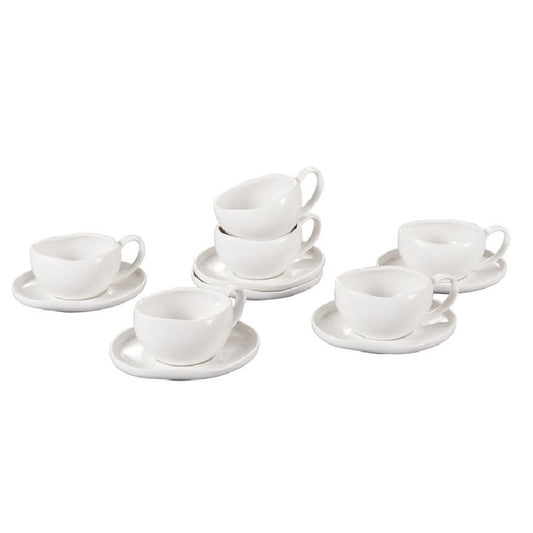 Barles Espresso 6er Set Weiß 125ml