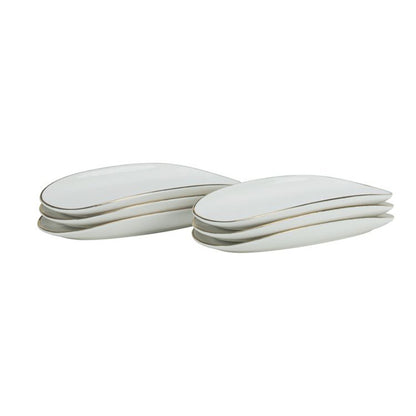 Evry Schüssel 6er Set Weiß / Gold 20,5 cm