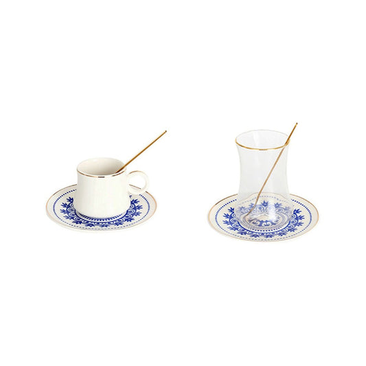 Mavi Espresso- und Teegläser-Set 24-teilig