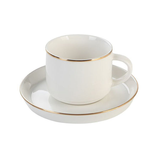 Lunel Kaffeetasse 6er Set Weiß / Gold