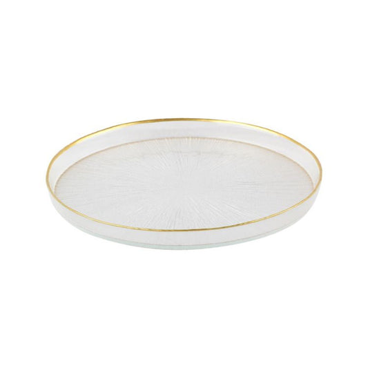 Rexy Teller 6er Set Transparent / Gold Ø21 cm