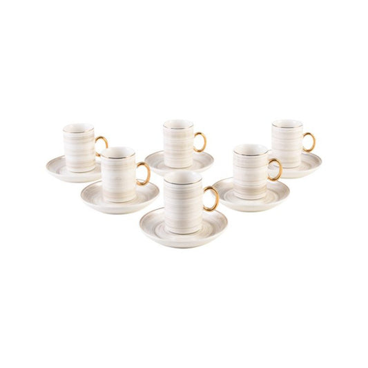 Gogra Espresso 6er Set Weiß / Grau / Gold 100ml
