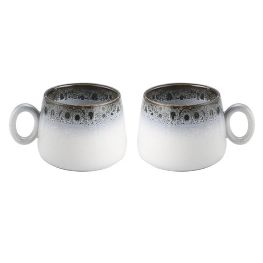 Pau Kaffeetasse 2er Set Weiß / Schwarz 250ml